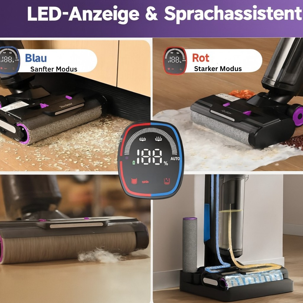 Redkey W15 AquaSweep 3‑in‑1 Power‑Reiniger für makellose Böden