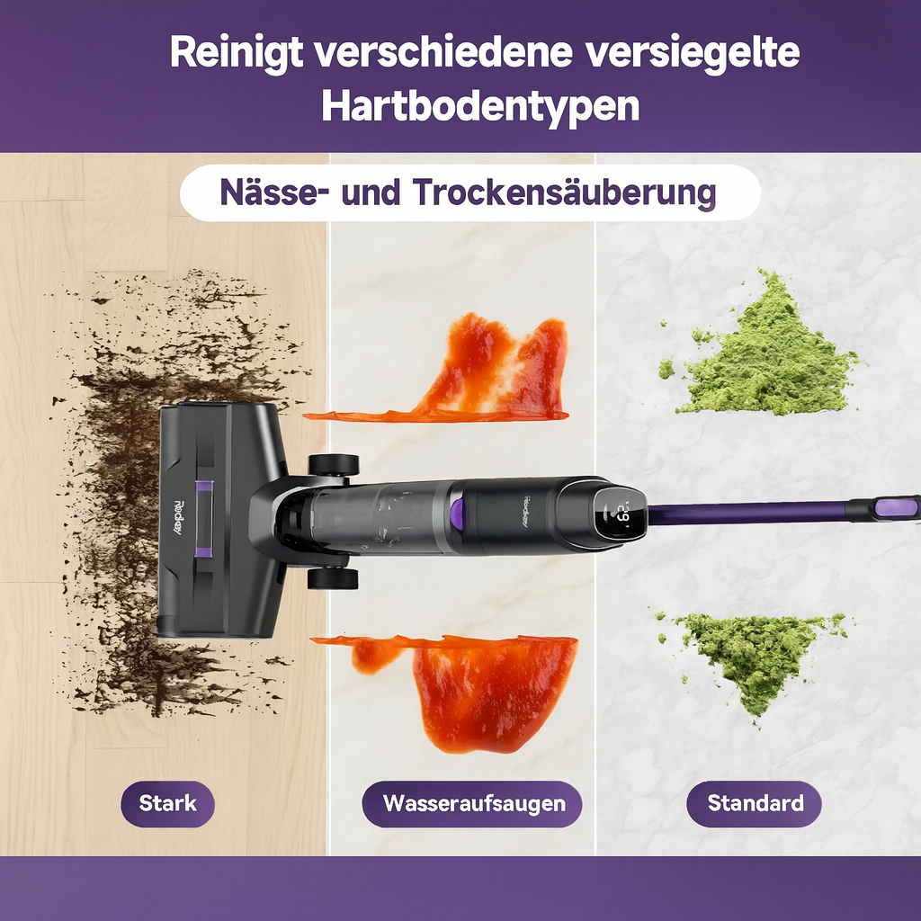 Redkey W15 AquaSweep 3‑in‑1 Power‑Reiniger für makellose Böden