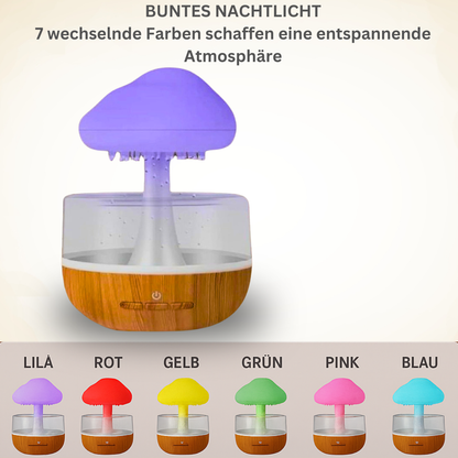 LuftZeit RainCloud 500 Regenwolken-Luftbefeuchter mit LED-Farblicht & Aromaduft