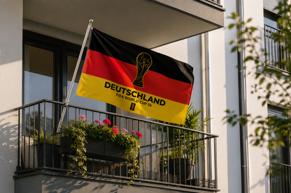 Deutschland Fanflagge – Limitierte WM Sonderedition Set