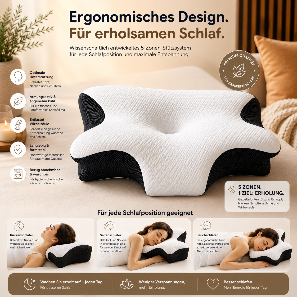 Luft-Zeit™ Ergonomisches Nackenkissen