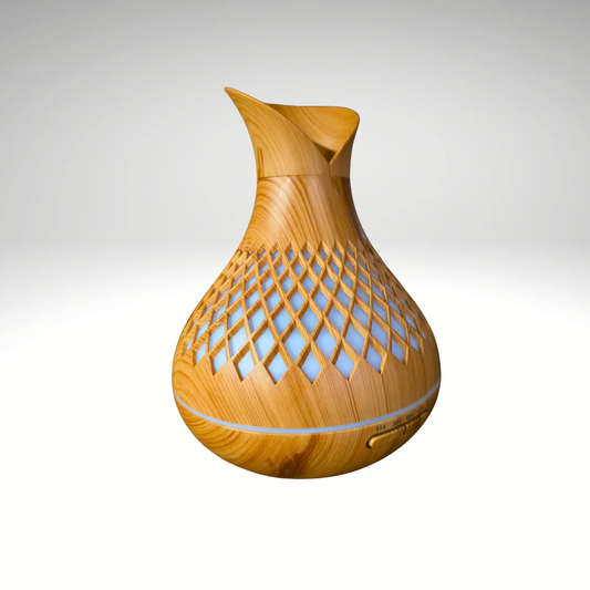 LuftZeit CalmoAir – 500 ml Ultraschall-Luftbefeuchter & Aroma Diffuser – Leise, LED, Timer für Schlafzimmer & Büro