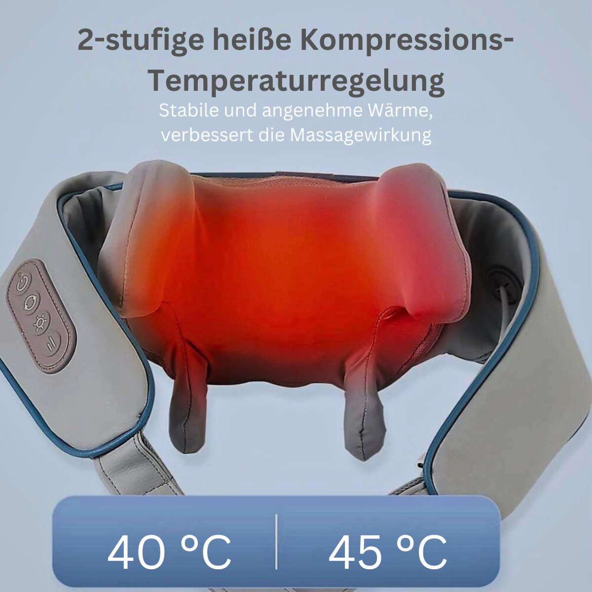 PureRelax One Softheal – Tiefenwirksames Nacken- & Schultermassagegerät mit Wärmefunktion