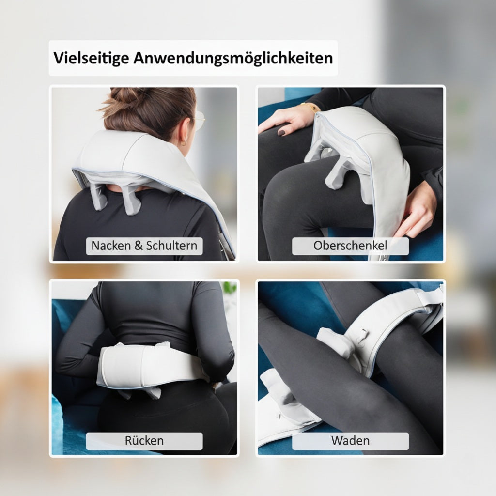 PureRelax One Softheal – Tiefenwirksames Nacken- & Schultermassagegerät mit Wärmefunktion