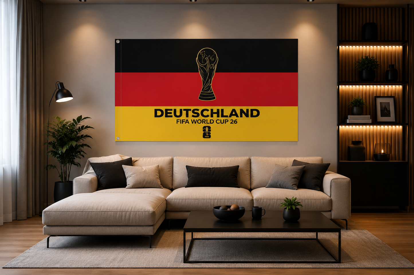 Deutschland Fanflagge – Limitierte WM Sonderedition Set