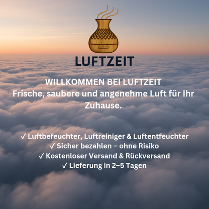 LuftZeit RainCloud 500 Regenwolken-Luftbefeuchter mit LED-Farblicht & Aromaduft