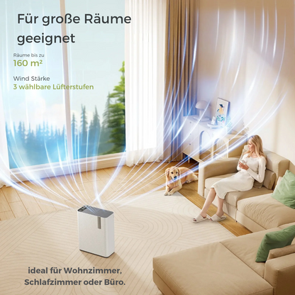 LuftZeit PureAir KJ01 – 2-in-1 Luftreiniger & Luftbefeuchter mit LED, Timer & Alexa/Google-Steuerung