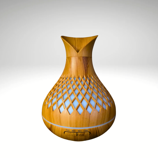 LuftZeit CalmoAir – 500 ml Ultraschall-Luftbefeuchter & Aroma Diffuser – Leise, LED, Timer für Schlafzimmer & Büro